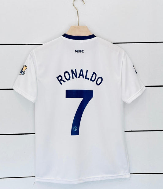 Ronaldo Manchester United 2007/08 Away Kit Retro ⚡| Half Sleeve