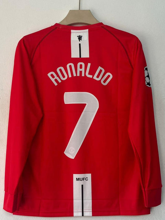 Manchester United 2007–08 Home Kit | Full Sleeve