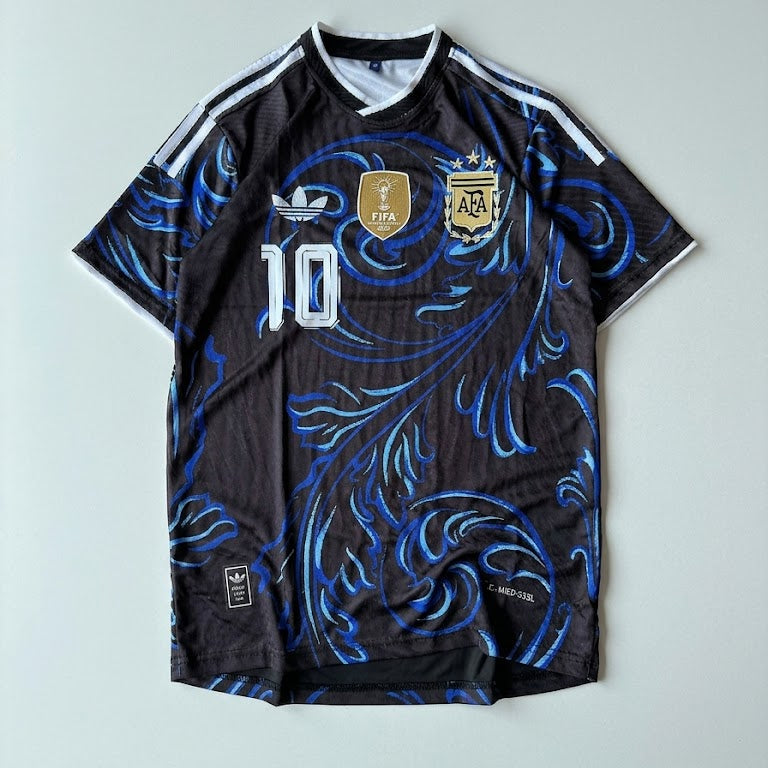 ARGENTINA WORLD CUP EDITION KIT BLACK (EMBROIDERY)