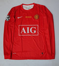 Manchester United 2007–08 UCL Final Home Kit | Rooney #10 | Full Sleeve