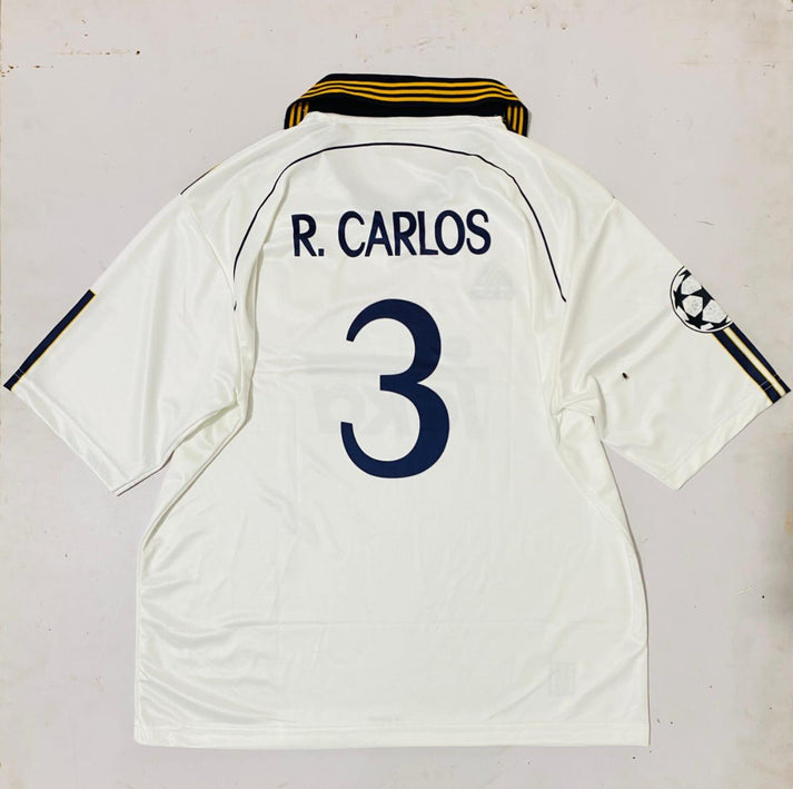 Real Madrid Retro Roberto Carlos #3 | Five Sleeve | Collar Neck