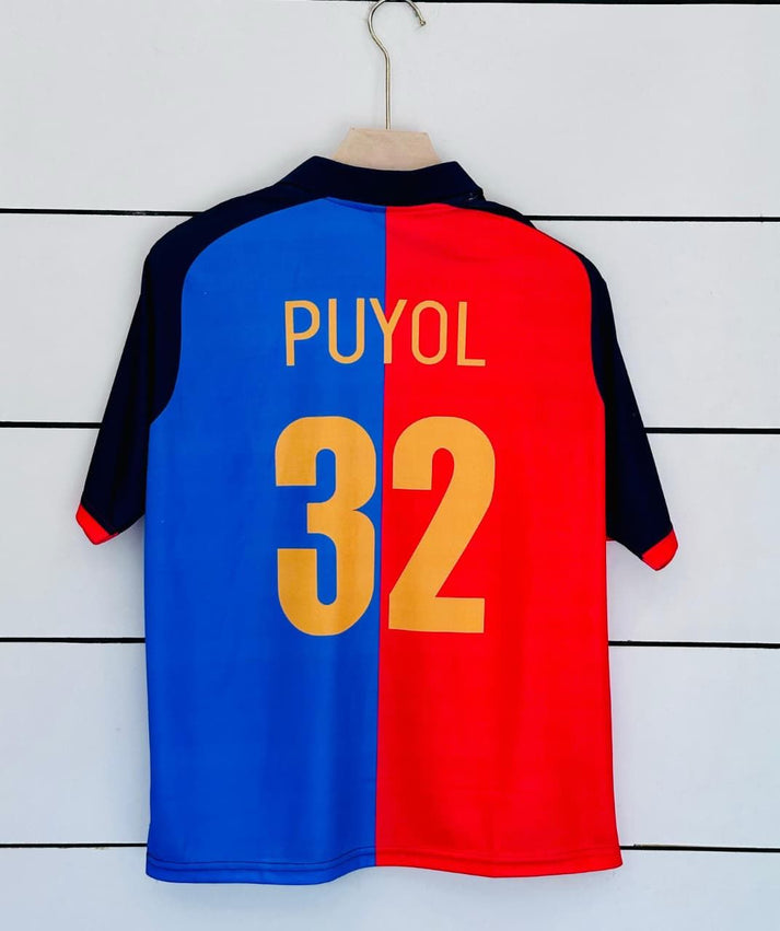 FC Barcelona 1999–00 Home Centenary Kit | Five Sleeve