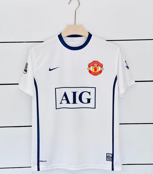 Ronaldo Manchester United 2007/08 Away Kit Retro ⚡| Half Sleeve