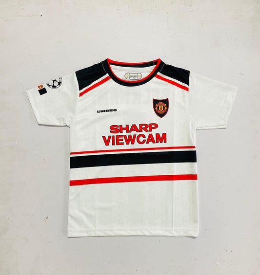 Manchester United 1999–00 Away Kit (Beckham 7 Edition) | Kids | Half Sleeve