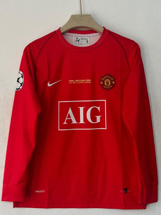 Manchester United 2007–08 Home Kit | Full Sleeve