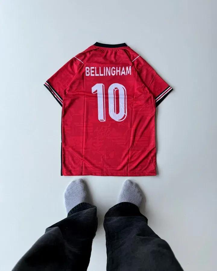 England Bellingham #10 World Cup 2026 Jersey - Red Half Sleeve