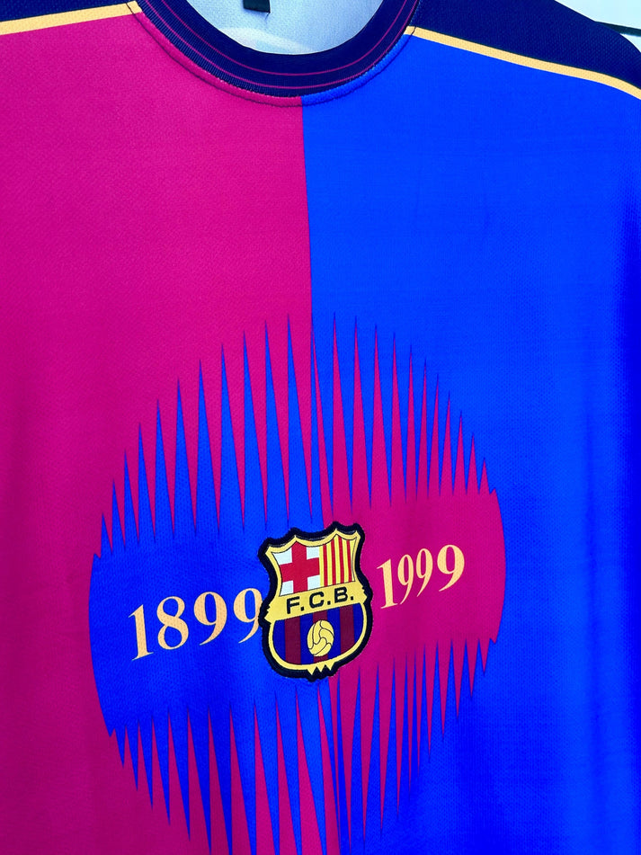 FC Barcelona 1899–1999 Centenary Kit – Player Version (Figo 7) 🔴🔵