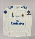 Real Madrid 2017–18 Home UCL Final Kit | Full Sleeve