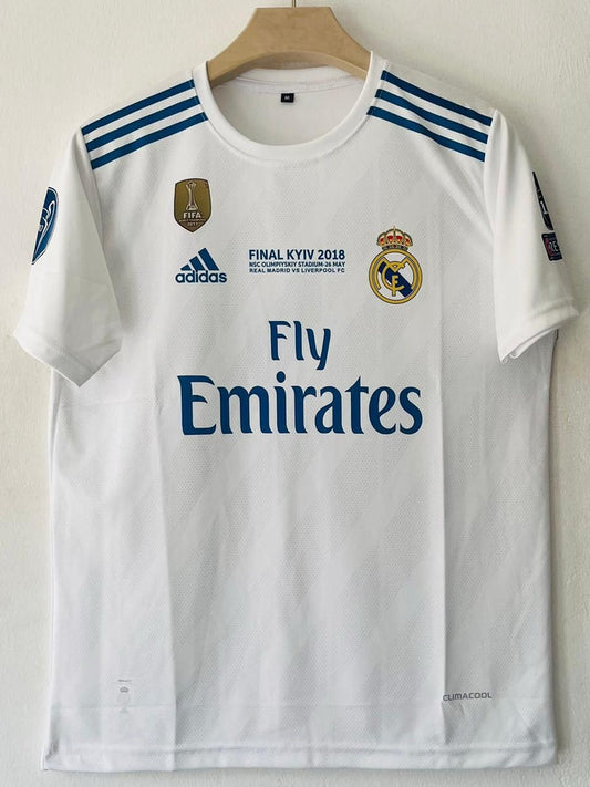 Real Madrid 2017/18 Home UCL Final Retro Jersey (Ronaldo)