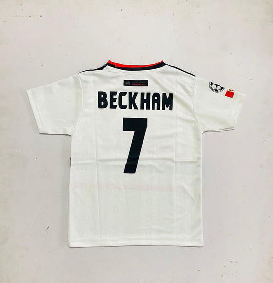 Manchester United 1999–00 Away Kit (Beckham 7 Edition) | Kids | Half Sleeve